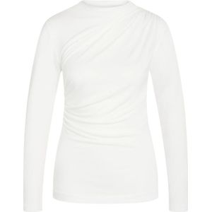 Bruuns Bazaar, Tops, Dames, Wit, XS, Draped Blouse Top Sneeuwwit