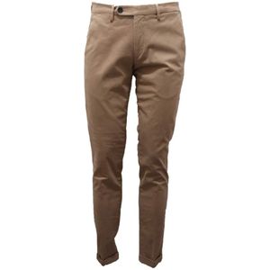 Michael Coal, Broeken, Heren, Beige, W31, Katoen, Slim Fit Purple Label Broek