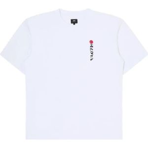Edwin, Tops, Heren, Wit, M, Katoen, Kamifuji T-Shirt Wit
