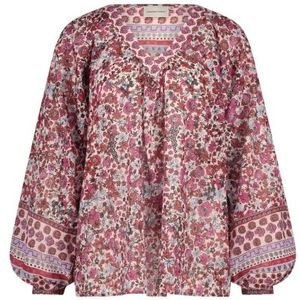 Fabienne Chapot, Blouses & Shirts, Dames, Veelkleurig, M, Katoen, Floral Top met Lange Mouwen