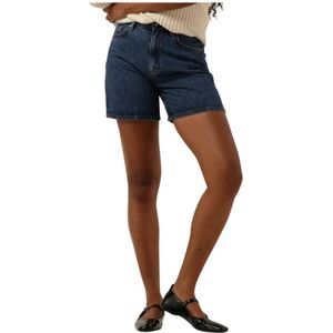 Selected Femme, Korte broeken, Dames, Blauw, S, Denim, Dames Broeken Slfkrista Hw Mid Blue Denim