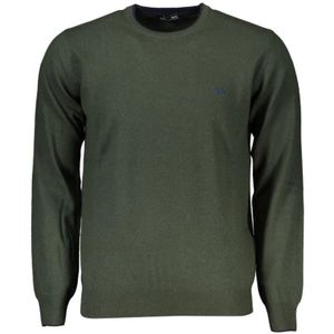 Harmont & Blaine, Truien, Heren, Groen, L, Kasjmier, Groene Designer Pullover met Ronde Hals