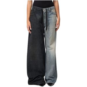 Balenciaga, Jeans, Dames, Veelkleurig, M, Denim, Multicolor Two Tone Denim Jeans