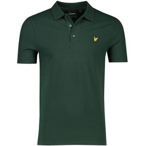 Lyle & Scott, Tops, Heren, Groen, 2Xl, Katoen, Groen Poloshirt met Korte Mouwen