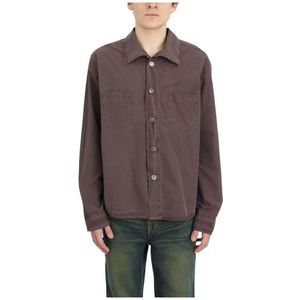 Our Legacy, Overhemden, Heren, Rood, XL, Trechter Shirt