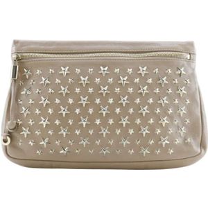 Jimmy Choo Pre-owned, Pre-owned, Dames, Beige, ONE Size, Pre-owned Leather pouches