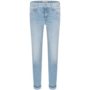 Cambio, Jeans, Dames, Blauw, L, Seam Crop Jeans in Lichtblauw