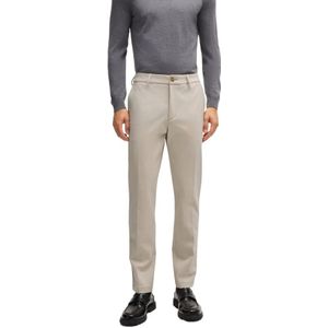 Hugo Boss, Broeken, Heren, Beige, S, Polyester, Stretch Fabric Chino`s