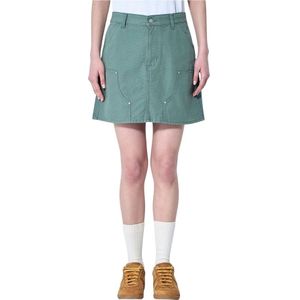 Carhartt Wip, Rokken, Dames, Groen, M, Denim, Denim Cargo Mini Rok