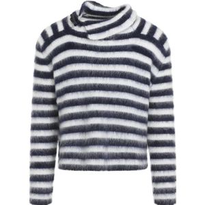 Jacquemus, Truien, Heren, Veelkleurig, M, Wol, Blauwe Sweater Aw 24 Stijlvol Gezellig Elegantie