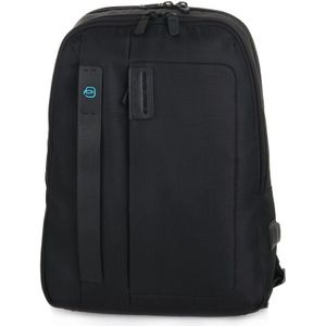 Piquadro, Tassen, unisex, Zwart, ONE Size, Zwarte rugzak voor i Pad Mini