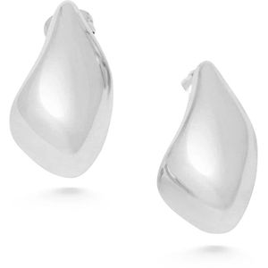 Nialaya, Accessoires, Dames, Grijs, ONE Size, Zilveren Oorhangers