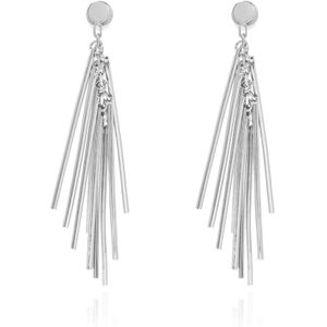 Jil Sander, Accessoires, Dames, Grijs, ONE Size, Oorbellen met hangers