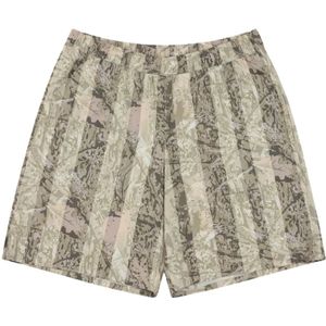Dime Mtl, Korte broeken, Heren, Groen, XL, Klassieke Sage Shorts met Verborgen Zakken
