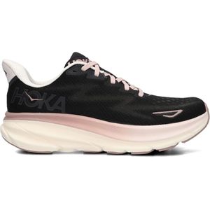 Hoka One One, Schoenen, Dames, Zwart, 40 2/3 EU, Zwarte Sneakers van Textiel
