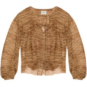 Isabel Marant Étoile, Blouses & Shirts, Dames, Bruin, M, Dameshemd Mode