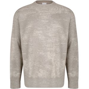 Calvin Klein, Truien, Heren, Grijs, S, Grafische Jacquard Trui