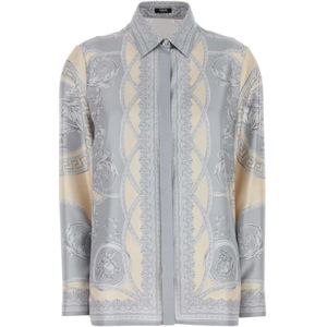 Versace, Blouses & Shirts, Dames, Veelkleurig, S, Barocco Formeel Overhemd Coupe Des Dieux
