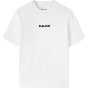 Jil Sander, Tops, Dames, Wit, L, Stijlvolle T-shirts en Polo`s