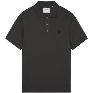 Lyle & Scott, Tops, Heren, Grijs, XS, Katoen, Tonal Eagle Polo Shirt