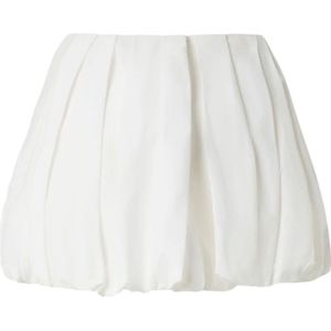 Pinko, Rokken, Dames, Wit, XS, Witte Elastische Taille Puffball Rok