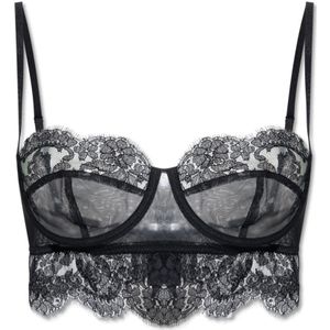 Dolce & Gabbana, Ondergoed, Dames, Zwart, XS, Kant bh