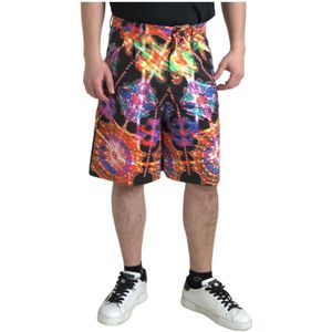 Dolce & Gabbana, Korte broeken, Heren, Veelkleurig, 2Xl, Katoen, Casual Shorts