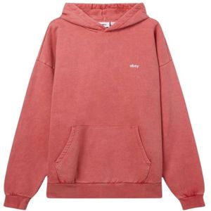 Obey, Sweatshirts & Hoodies, Heren, Rood, M, Katoen, Pigment Hoodie