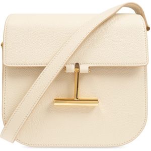 Tom Ford, Tassen, Dames, Beige, ONE Size, Leer, Tara Mini Schoudertas