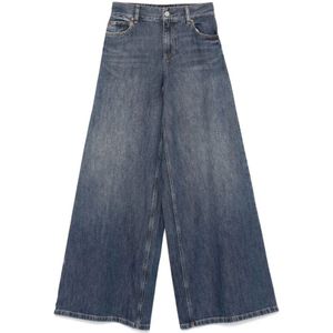 Alice + Olivia, Jeans, Dames, Blauw, W27, Denim, Indigo Blauwe Klassieke Vijf Zak Jeans