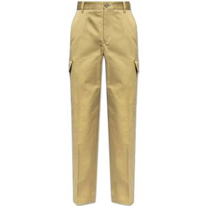 Versace, Broeken, Heren, Beige, S, Katoen, Cargobroek