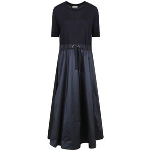 Herno, Kleedjes, Dames, Blauw, S, Blauwe Jurk voor Vrouwen Elegante Stijl