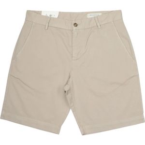 Brooksfield, Korte broeken, Heren, Beige, XL, Katoen, Katoenen Bermuda Shorts met ritssluiting