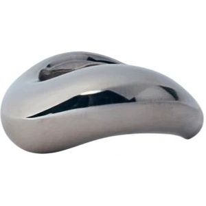 Tom Wood, Accessoires, unisex, Grijs, 64 MM, Gebogen Twist Ring Sculpturaal Ontwerp