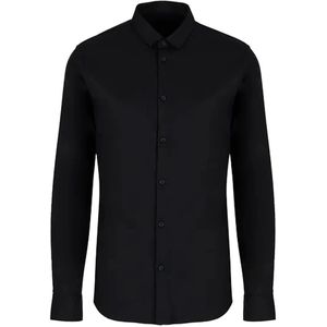 Emporio Armani, Overhemden, Heren, Zwart, M, Casual overhemd