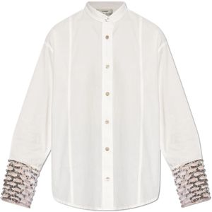 Forte Forte, Blouses & Shirts, Dames, Wit, S, Katoen, Katoenen overhemd