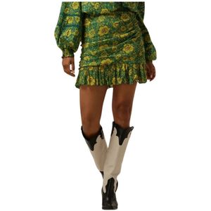 Harper & Yve, Rokken, Dames, Veelkleurig, S, Groene Minirok Jess-sk