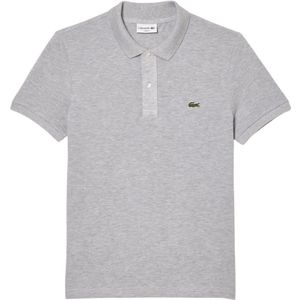 Lacoste, Tops, Heren, Grijs, S, Katoen, Piqué Katoenen Polo Original L.12.12