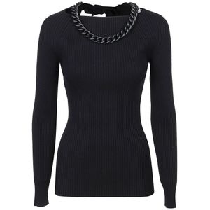 Giuseppe Di Morabito, Sweatshirts & Hoodies, Dames, Zwart, M, Sweatshirt