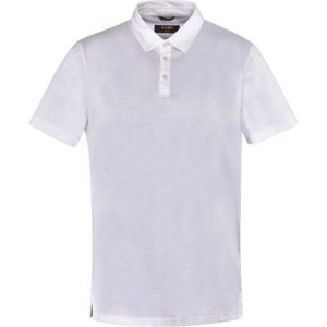 Moorer, Tops, Heren, Wit, L, Katoen, Katoenen Jersey Polo Shirt Pachino-Jcl