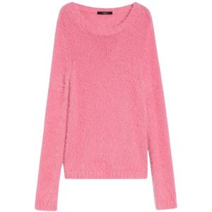 Max Mara Weekend, Truien, Dames, Roze, L, Katoen, Kleurrijke Gebreide Trui Arsenio