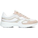 DL Sport, Schoenen, Dames, Veelkleurig, 40 EU, Beige Lage Sneakers voor Dames