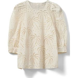 Sofie Schnoor, Blouses & Shirts, Dames, Wit, XS, Katoen, Elegante Broderie Anglaise Blouse