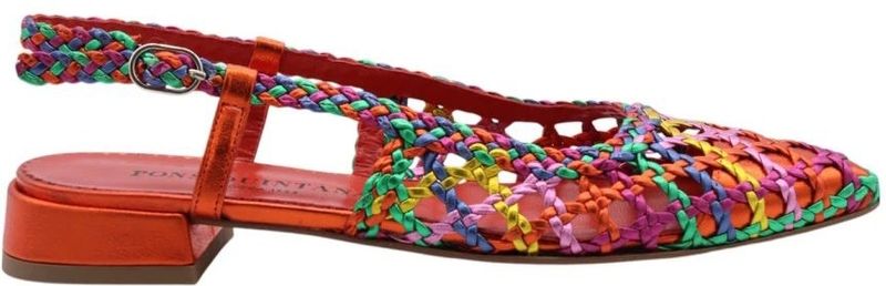 Pons Quintana, Schoenen, Dames, Veelkleurig, 38 EU, Pinatubo Slingback Schoenen