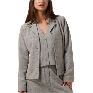 Modström, Jassen, Dames, Grijs, L, Chique Gilet Kieramd Vest