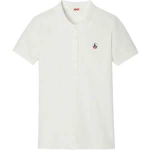 Jott, Tops, Dames, Wit, S, Katoen, Stretch Franca Polo