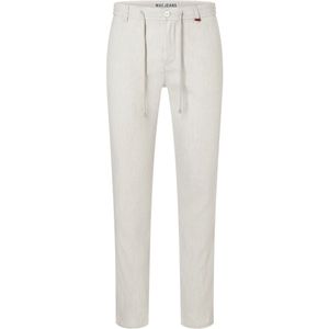 Mac, Broeken, Heren, Beige, W31 L32, Linnen, Lennox Sport Linnen Stretch Jeans