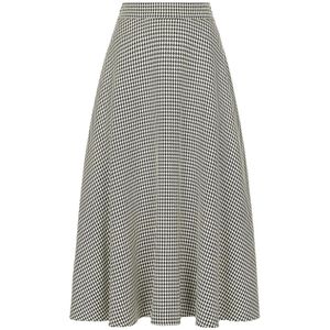 Dolce & Gabbana, Rokken, Dames, Beige, S, Elegante Zwarte Rok met Kantdetail