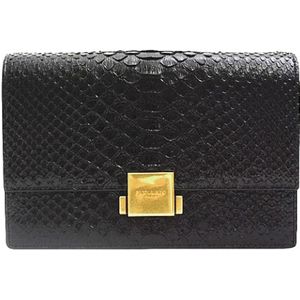 Yves Saint Laurent Vintage, Pre-owned, Dames, Zwart, ONE Size, Leer, Pre-owned Leather clutches