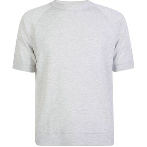 Eleventy, Truien, Heren, Grijs, 2Xl, Linnen, Linnen Mouliné Ronde Hals Sweater